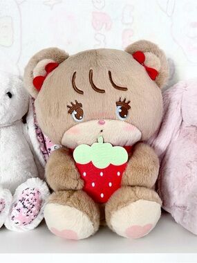 Mikko Illustrations Latte Strawberry Plush
